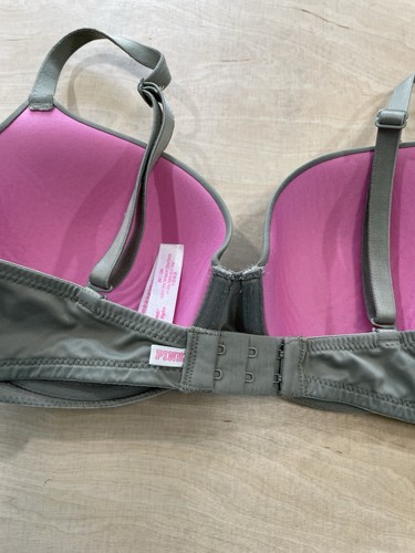 Victoria’s Secret Pink Wear Everywhere Lightly Lined T Shirt Bra 36C Olive Green - Picture 5 of 9