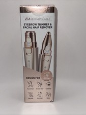 Eyebrow  Facial Trimmer: 2 in1 Rechargeable Facial Hair Removal  Eyebrow Shave