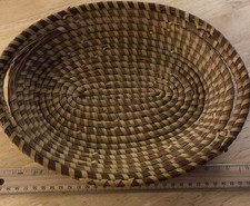 Vintage Gullah Sweet grass Oval Basket