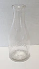 Vtg. Clover Hill Farm Embossed One Quart Glass Milk Bottle Walnutport PA