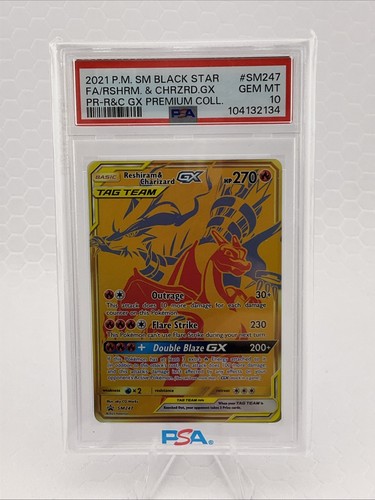 Reshiram & Charizard-GX graded PSA 10 for sale on eBay