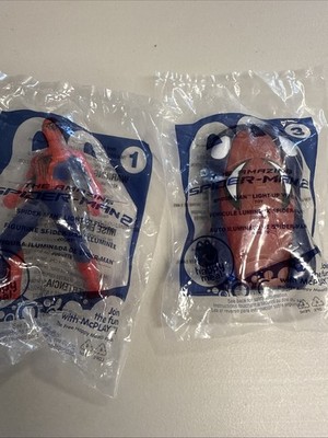 2014 McDONALDS SPIDER-MAN 2 LIGHT UP VEHICLE HAPPY MEAL TOY #3 & #1 Light Up ￼