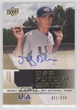 2009 Signature Stars USA Future Watch Jersey /899 Nick Delmonico Nicky Auto 1s7