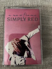 A New Flame by Simply Red Cassette, Feb-1989, Elektra Label 