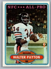 1980 Topps - Walter Payton #160 - HOF EX-MT *TEXCARDS*