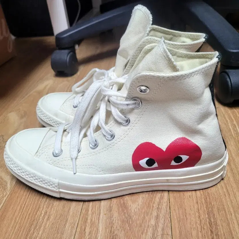 Comme des Garçons x Converse 23SS High Top Sneakers - White thumbnail 5