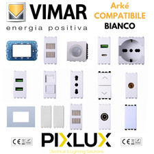 VIMAR ARKE Arkè COMPATIBILE BIANCA PRESE, INTERRUTTORI, DEVIATORI, USB, SCHUKO