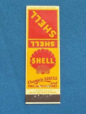 Shell Gas & Oil Advertising VTG Matchbook Cover Lt#294