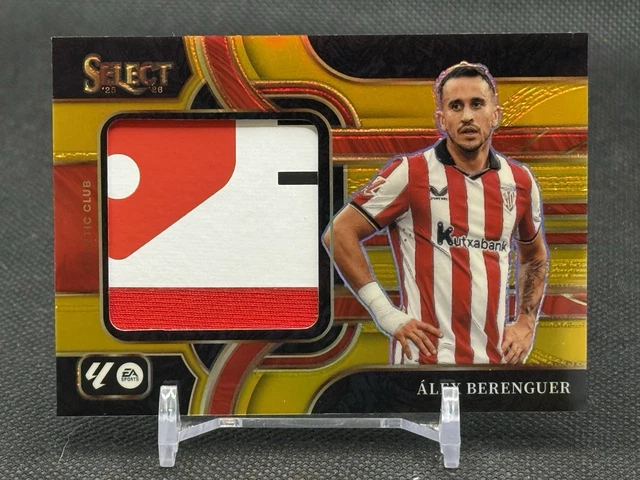 2025-26 Panini Select La Liga Gold Jumbo Swatch /10 ALEX BERENGUER Bilbao