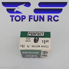 Perfect RC #61 One Pair 3/4" Balloon Wheels
