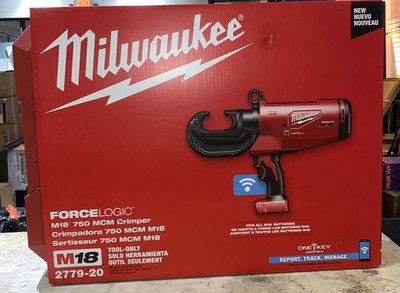 Milwaukee M18 Force Logic 750 MCM/Cu Crimper 2779-20 W/ OneKey