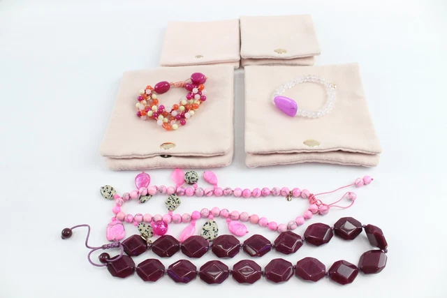 24 Lola Rose Gemstone Jewellery Howlite Dyed Jasper Quartizte x 4