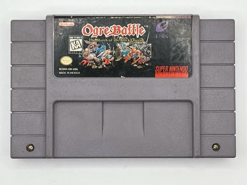 Ogre Battle:The March of the Black Queen SNES Authentic -CLEAN - RARE - TESTED