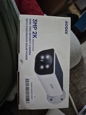 AOQEE 3MP 2k resolution Wire-Free Security Camera With Continuous Solar Power