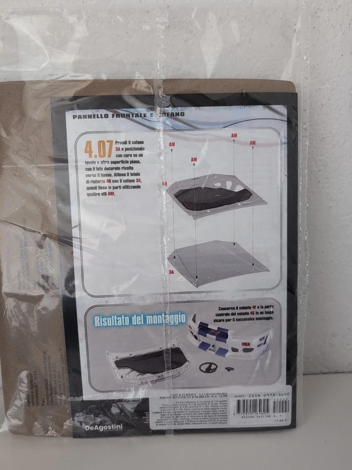 NISSAN SKYLINE GT-R DI BRIAN SCALA 1/8 FAST & FURIOUS N. 4 DE AGOSTINI NUOVO - Immagine 3 di 3