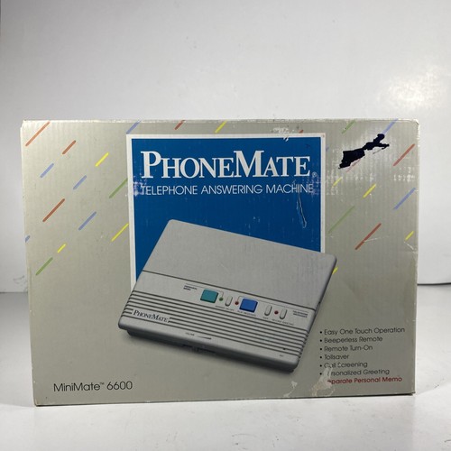Téléphone micro cassette et répondeur PhoneMate MiniMate 6600 vintage - Photo 2/4