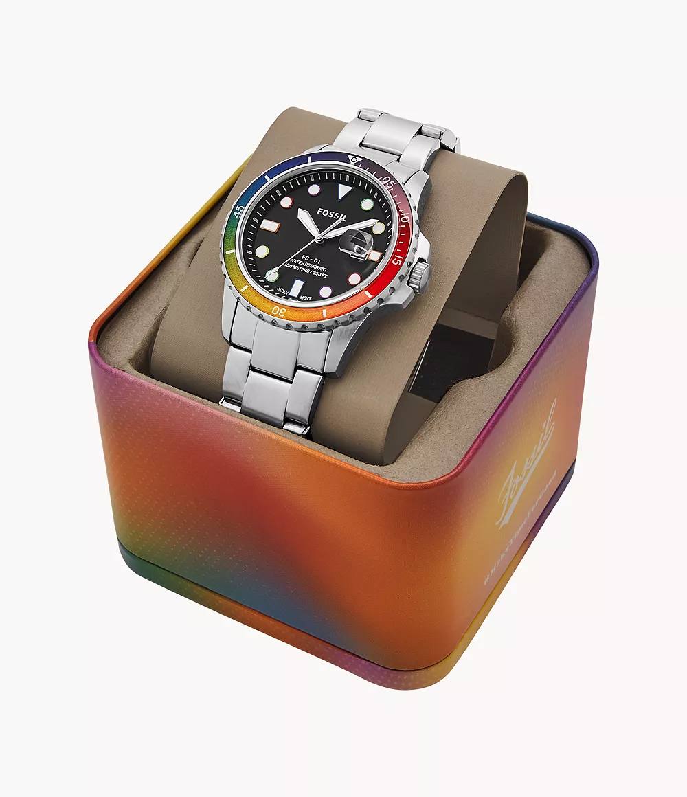 FOSSIL PRIDE WATCH - LGBTQ PRIDE/LOVE RAINBOW LIMITED
