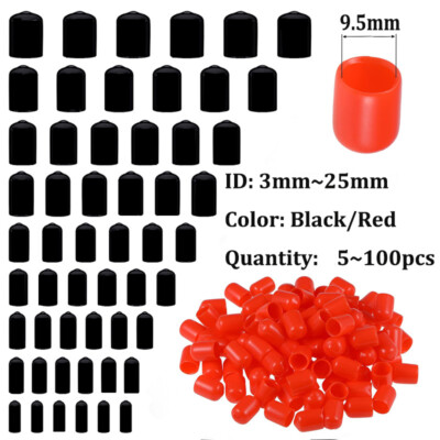 Rubber End Cap Protective Sleeve Cable Gland Plastic Plugs Holes Screw Caps ﻿