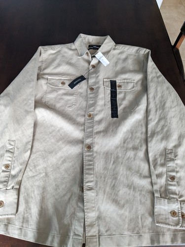 Men's Banana Republic Tan Shirt New With tags Size Large Tall