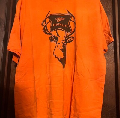 Miller Highlife Deer Hunting Shirt Xl Beer Promo