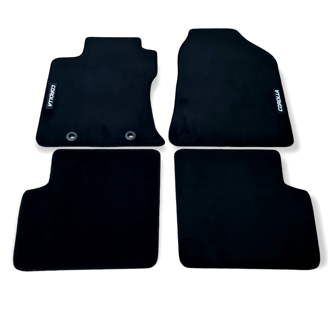 Velour Car Floor Mats For Toyota Corolla Waterproof Black Carpet Auto
