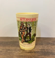 Vintage DEKA Star Wars Return of the Jedi Plastic Cup Han Solo Chewbacca Leia