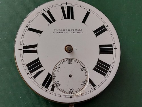 Antikes H. Longbottom Sowerby Bridge Taschenuhrwerk