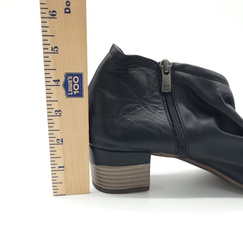Sheridan Mia Dorot Open Toe Zip Bootie Black Leather Women's Size 11 EU 42 - Picture 7 of 8