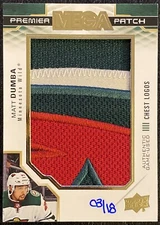 Matt Dumba 19-20 Upper Deck Premier Mega Patch Chest Logos PMP-MD 03/18 Wild