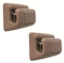 2 pcs = Sun Visor Mount Clip Brown for Mercedes W123 W124 W125 W126 W463 Classic