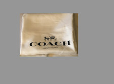     1 New Coach 12  x 9  Drawstring Dust Bag Black /White