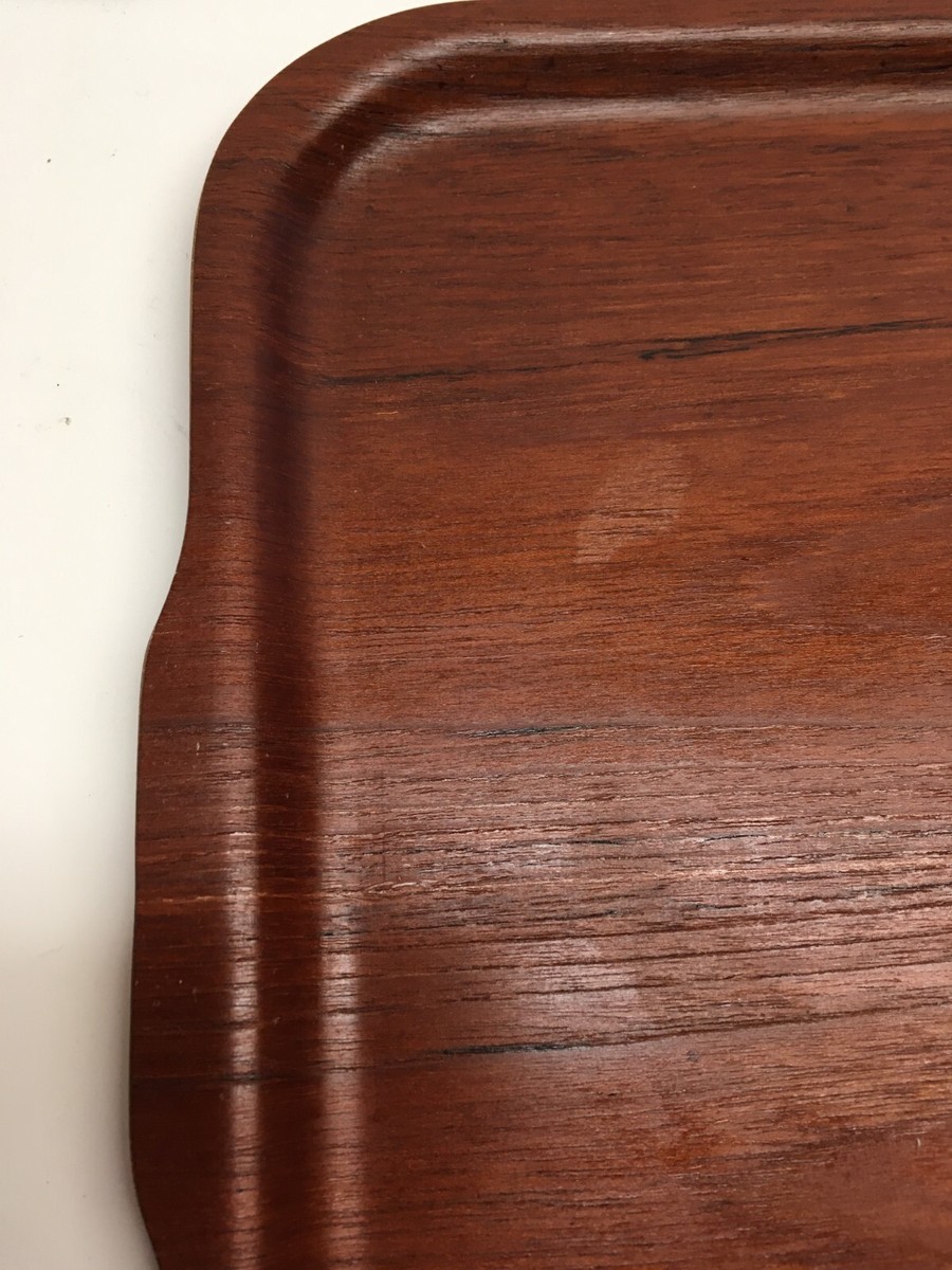 【たぁこ*さま】vintage tray ❀ スポンコリ トレイ Finland Vintage Made in Finland Laminated Teak Wood Serving Tray 19