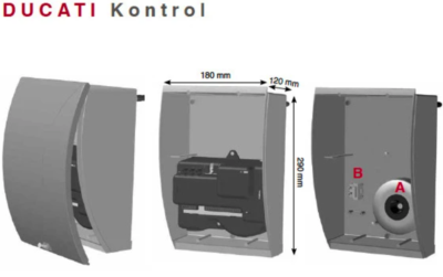 Kit Motorisation Portail Battant DUCATI HC812-300 - 500kg, 5m - Connecté WiFi