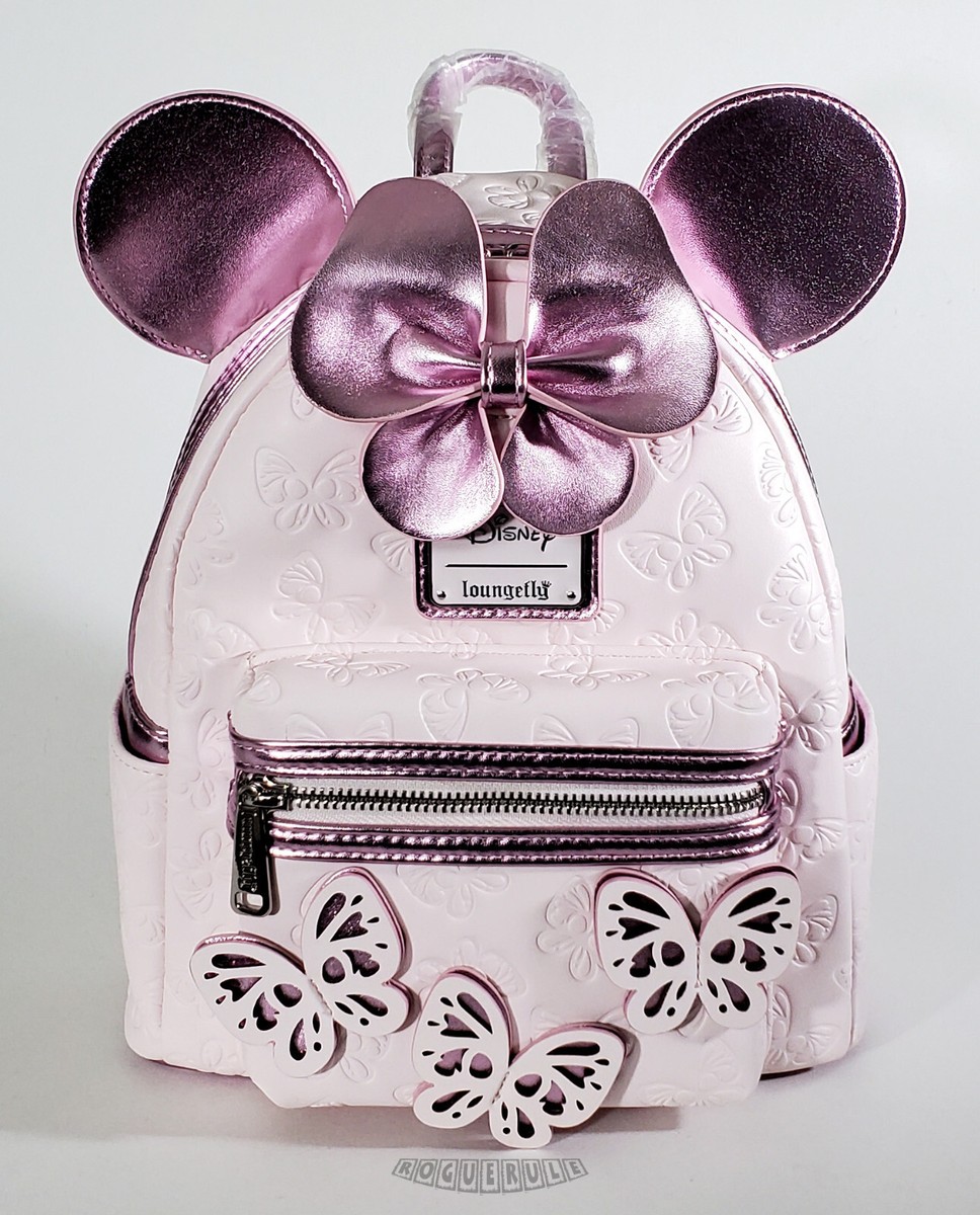 🚦Loungefly Disney Minnie Mouse Pink Butterfly Mini Backpack 🚦Loungefly Disney Minnie Mouse Pink Butterfly Mini Backpack