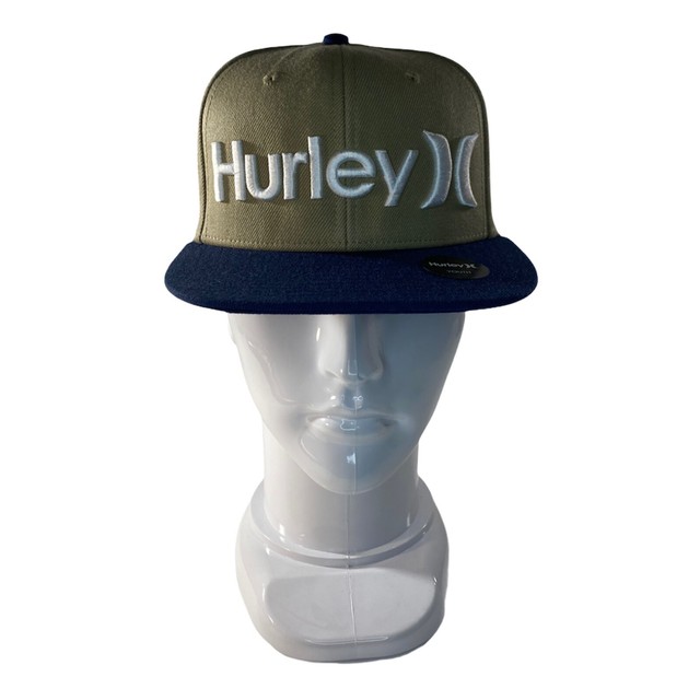 Flat Brim Snapback Hat Khaki 