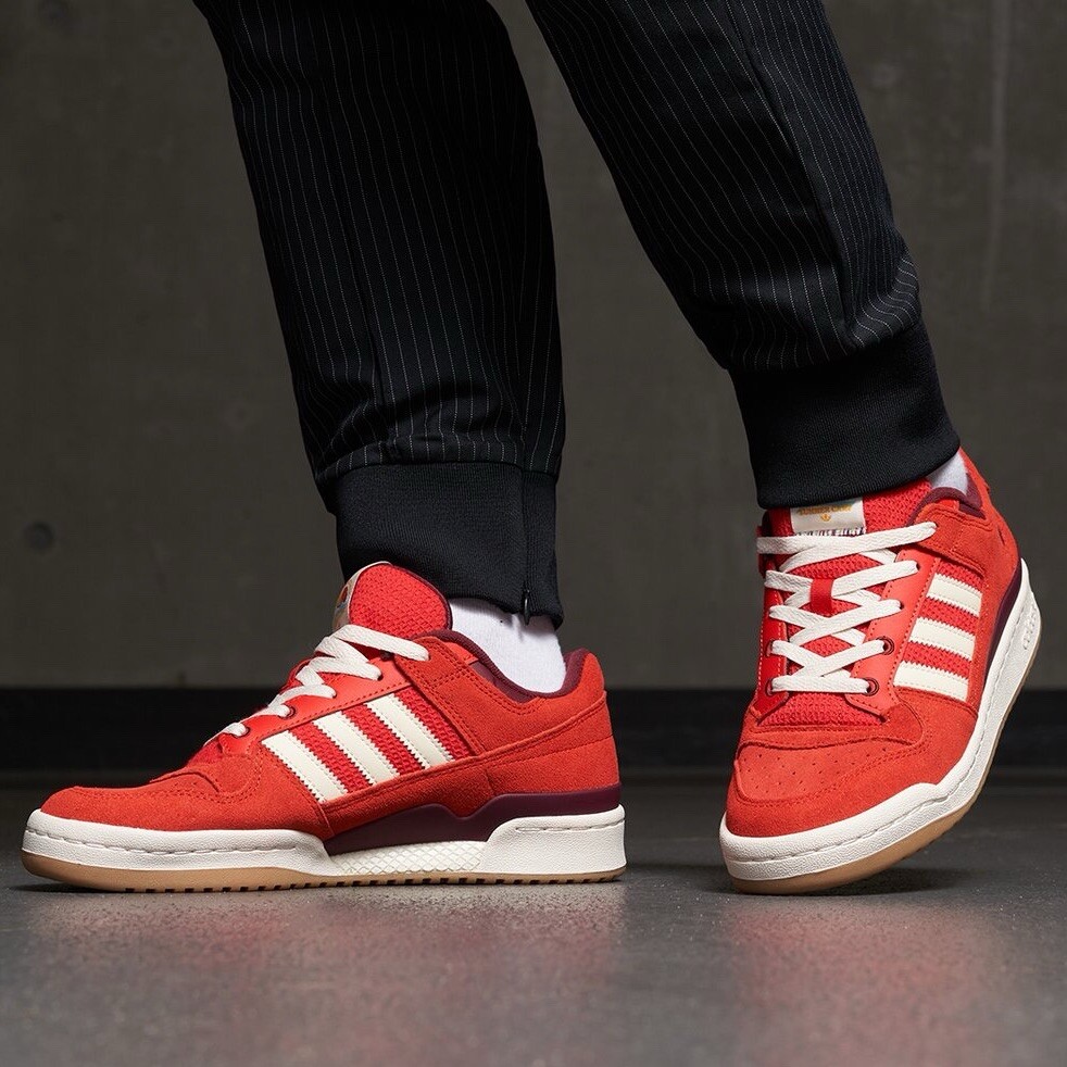 Мужские кроссовки Adidas Originals Forum Low CL Размер 8,5 Повседневная обувь Красный #176