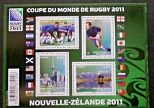 France 2011 Rugby World Cup In New Zealand Sheet 111 New, MNH