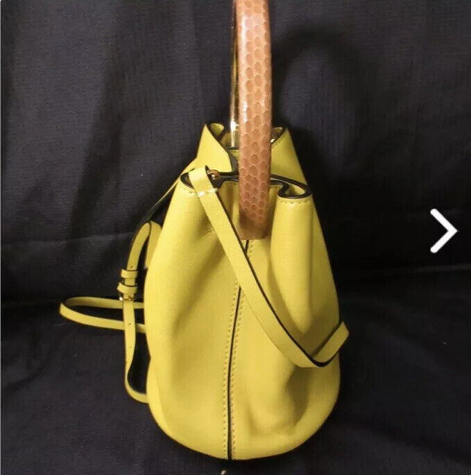 MARNI Bucket Bag Matching Wallet Sunflower Yellow… - image 5