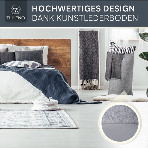 TULENO - XL Wäschesammler aus Filz Stoff - Wäschesack & Wäschekorb mit Griff - Bild 12 von 20