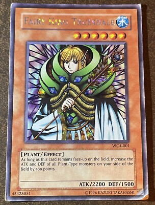 Yu-Gi-Oh! TCG Fairy King Truesdale WC4-001 Secret Rare Limited Pealing Edge