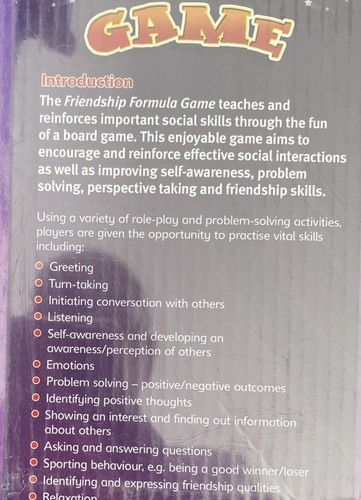 Board Game The Friendship Formula Alison Schroeder LDA Complete Boxed New - Picture 3 of 5