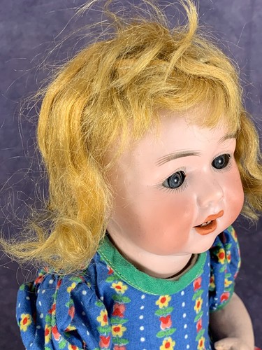 Antique 11" DRGM 259 A&M 327 Character Baby - Original Wig - Amand Marseille - Picture 4 of 17