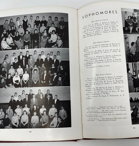 1956 Charles L. Coon High School Yearbook - Wilson, North Carolina - Picture 8 of 11