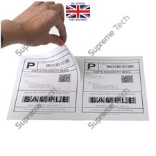 Self Adhesive Printable Sticky Back Label White MATT- Single Label Per A4 Sheet
