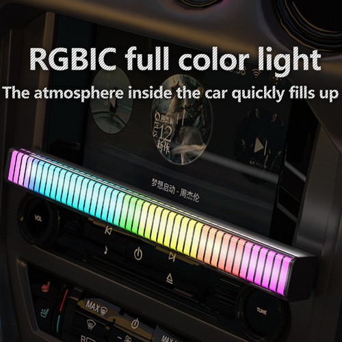 32LED RGB Voice Sound Activated Rhythm Bar Music Car Light Party Strip Tube Lamp - Picture 5 of 13