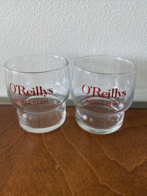 O'Reillys Irish Cream Tumbler/ Shot Glass/ Cup (One Set Of Two Glasses)
