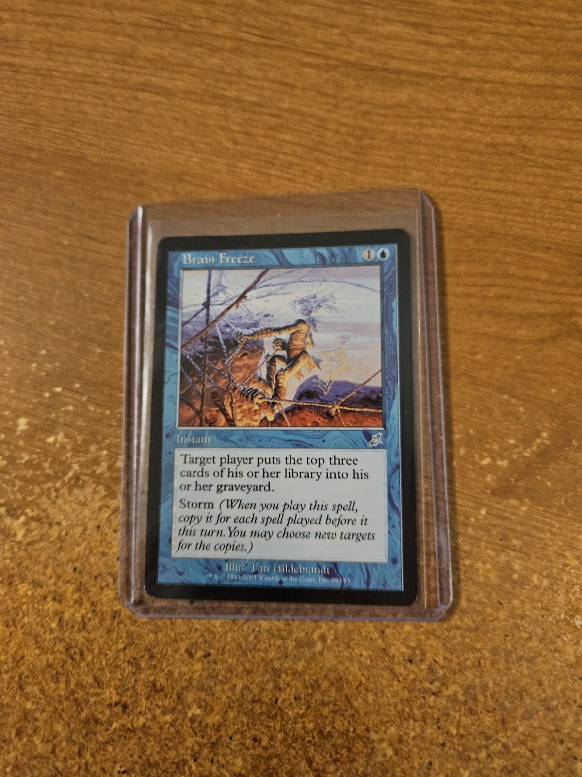 MAGIC THE GATHERING SCOURGE UNCOMMON BRAIN FREEZE LIGHTLY PLAYED