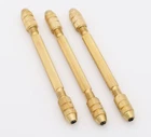 Double End Pin Vise 3 PACK Watch Clock Jewelry Repair Tool  Brass Broach Vice