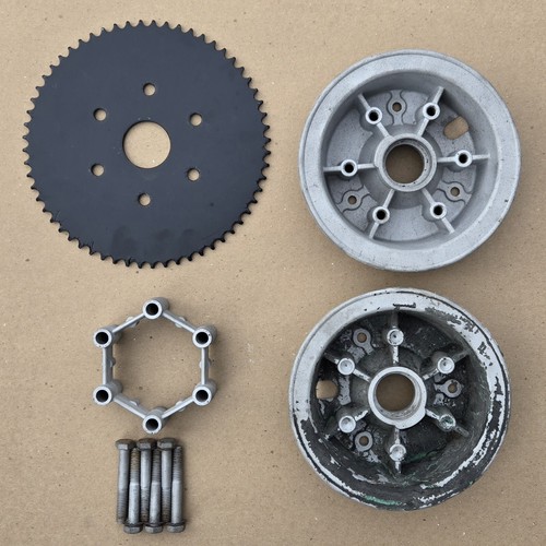 Manco Vintage 5" Cast Aluminum Rear Mini Bike Wheel/Rim with Spacer and