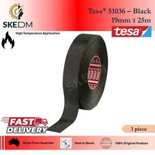 Tesa Tape 51036 - Black Exterior Engine bay PET Cloth tape High abrasion. 1 Roll